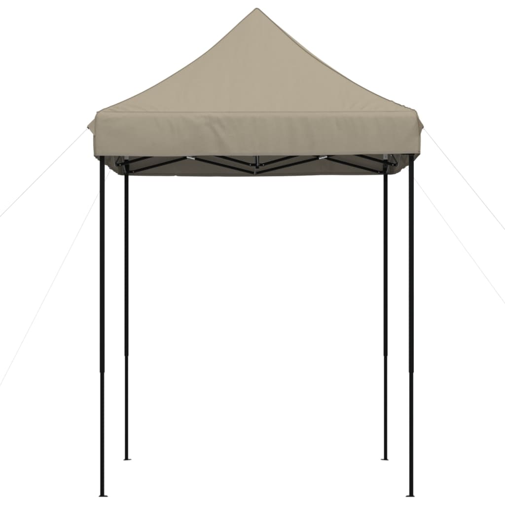 Tenda p/ festas pop-up dobrável 200x200x306cm cinza-acastanhado