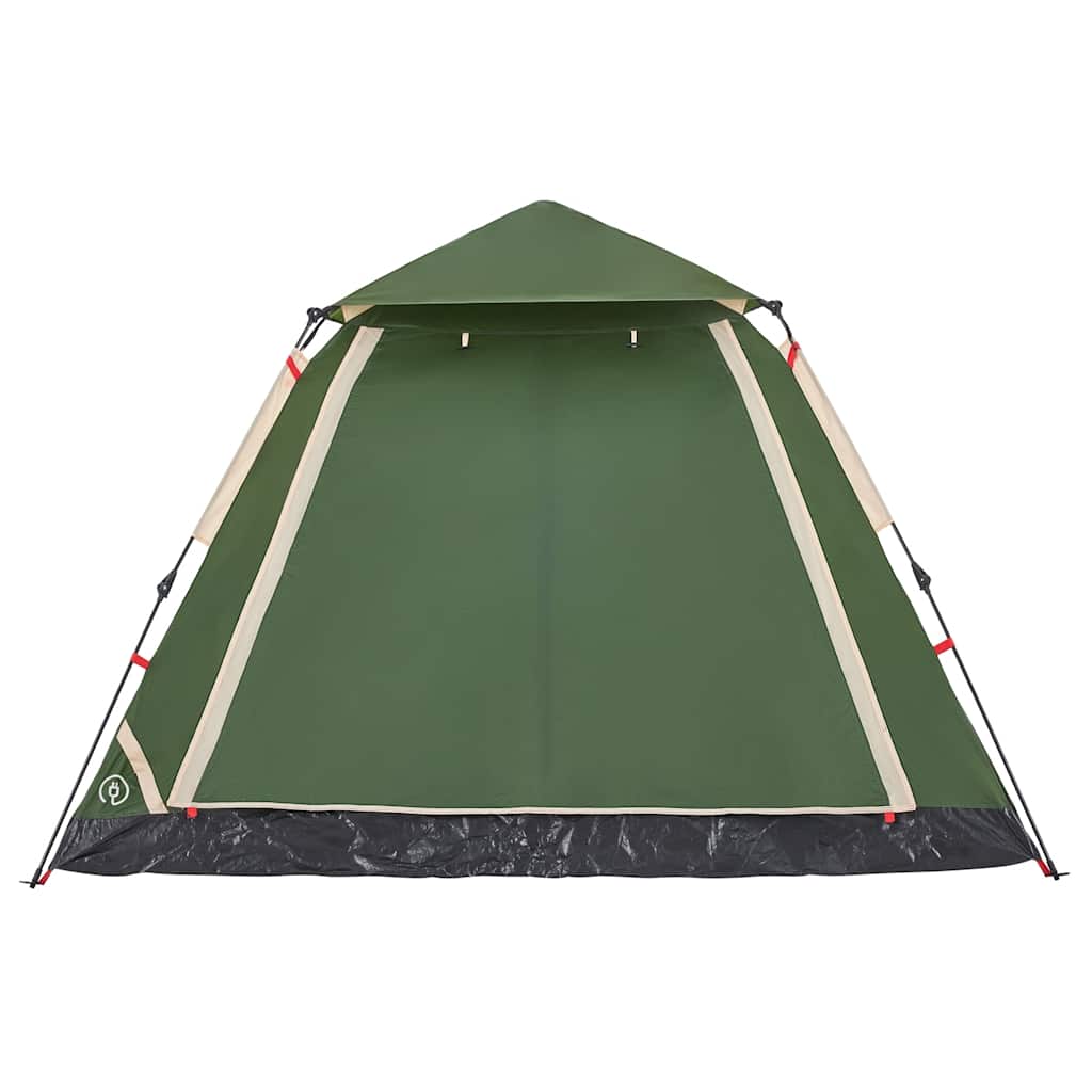 Tenda de campismo cúpula para 5 pessoas libertação rápida verde