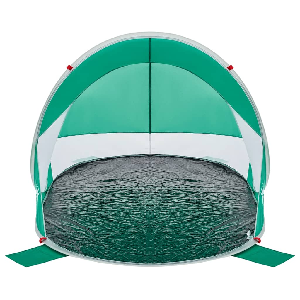 Tenda de praia pop-up impermeável verde mar