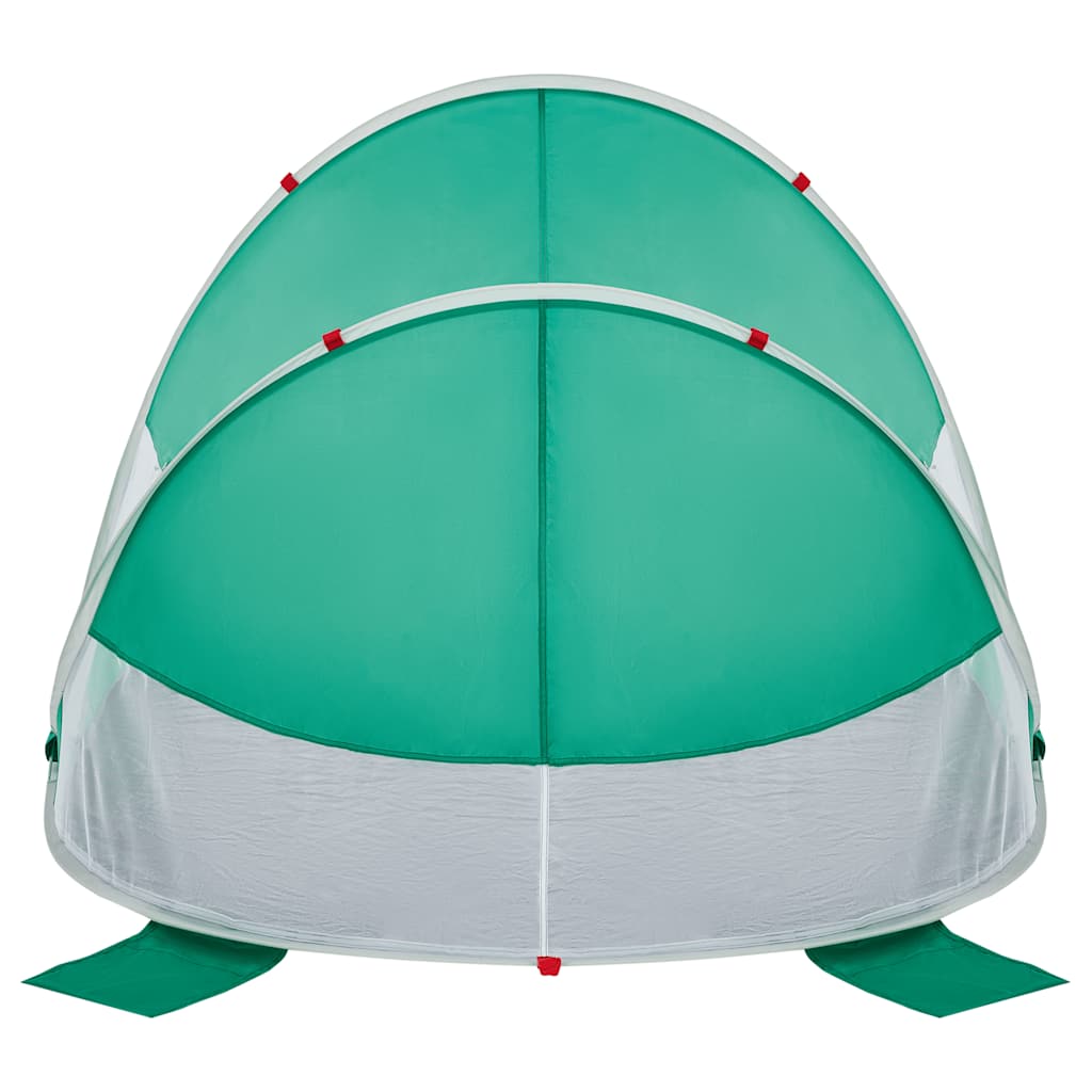 Tenda de praia pop-up impermeável verde mar