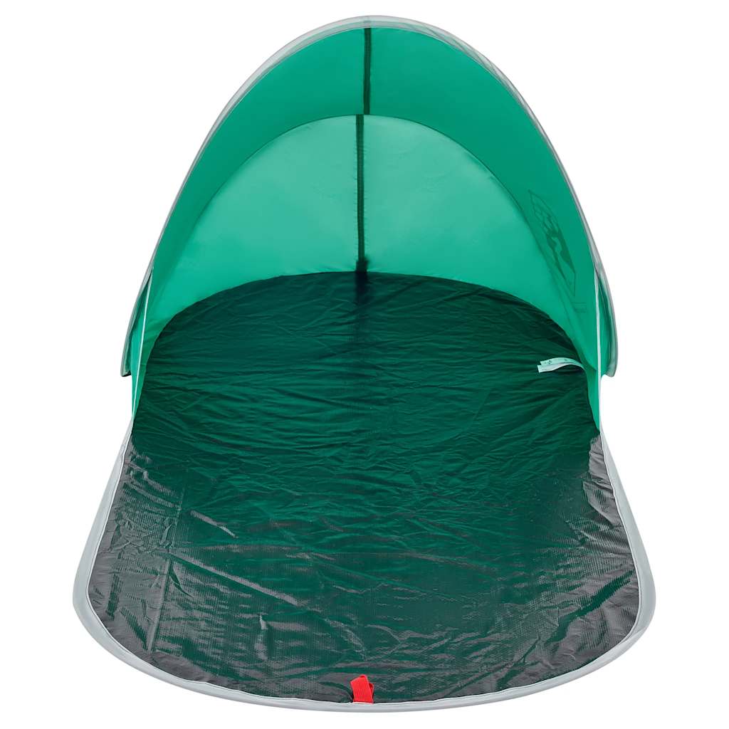Tenda de praia pop-up impermeável verde mar