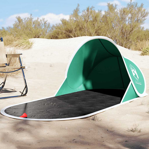 Tenda de praia pop-up impermeável verde mar