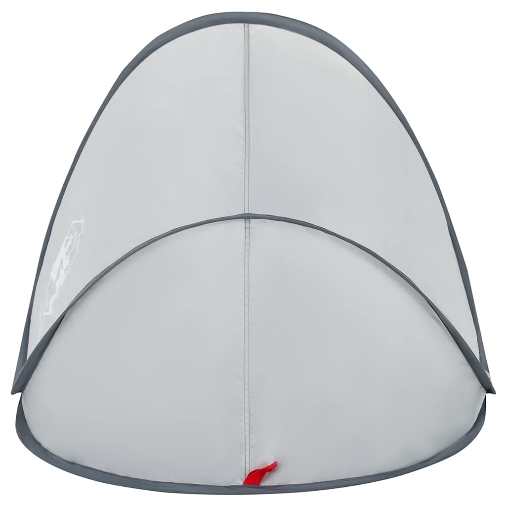 Tenda de praia pop-up impermeável cinzento