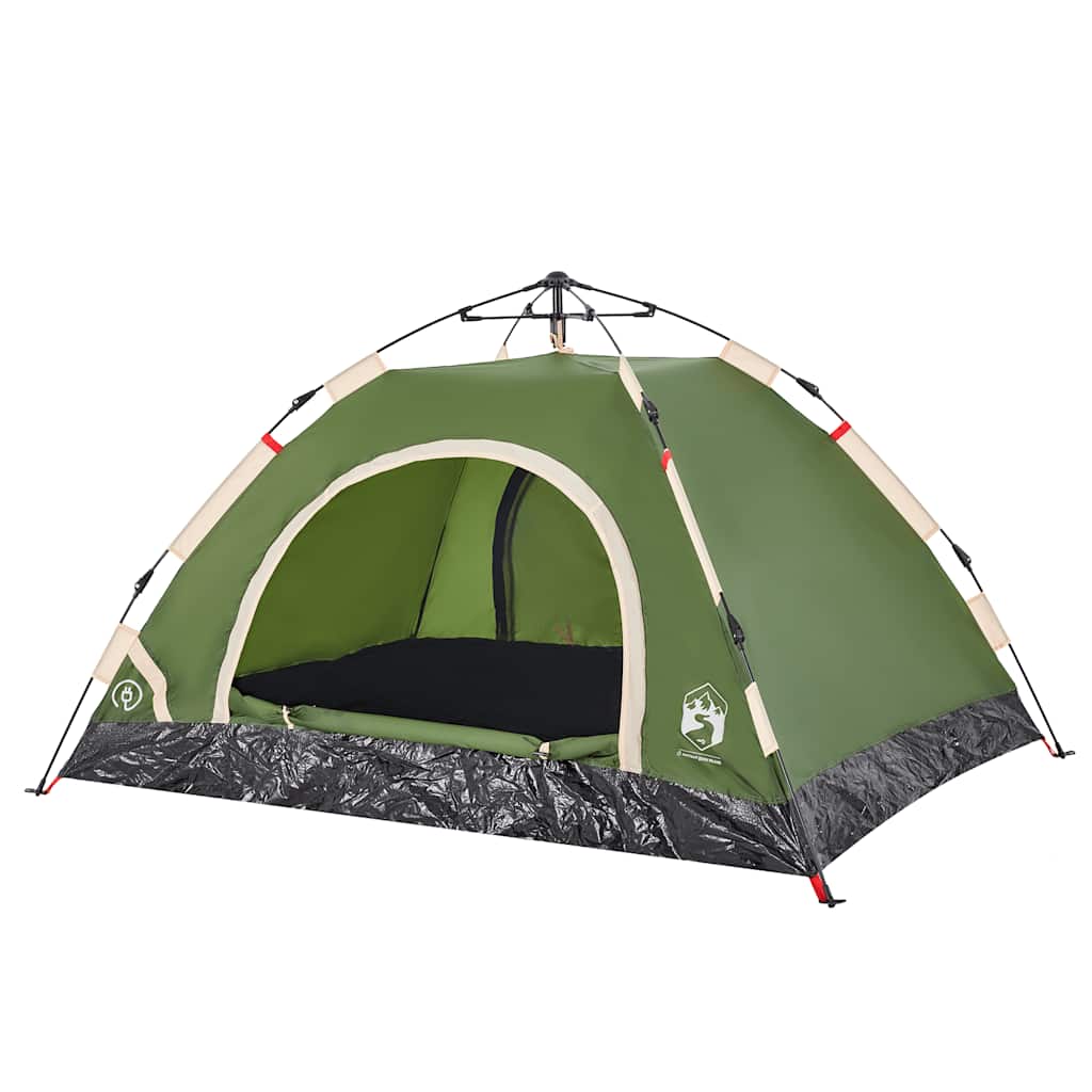 Tenda de campismo para 2 pessoas libertação rápida verde