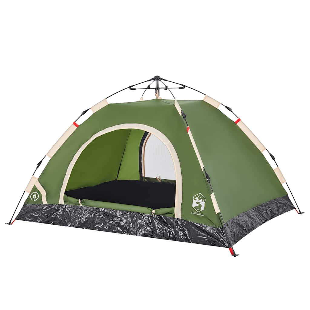 Tenda de campismo para 2 pessoas libertação rápida verde
