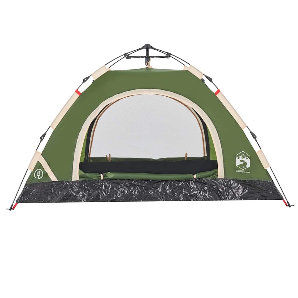 Tenda de campismo para 2 pessoas libertação rápida verde
