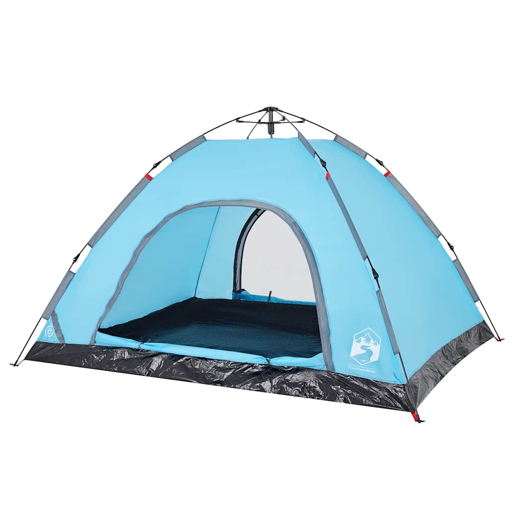 Tenda de campismo para 4 pessoas libertação rápida azul