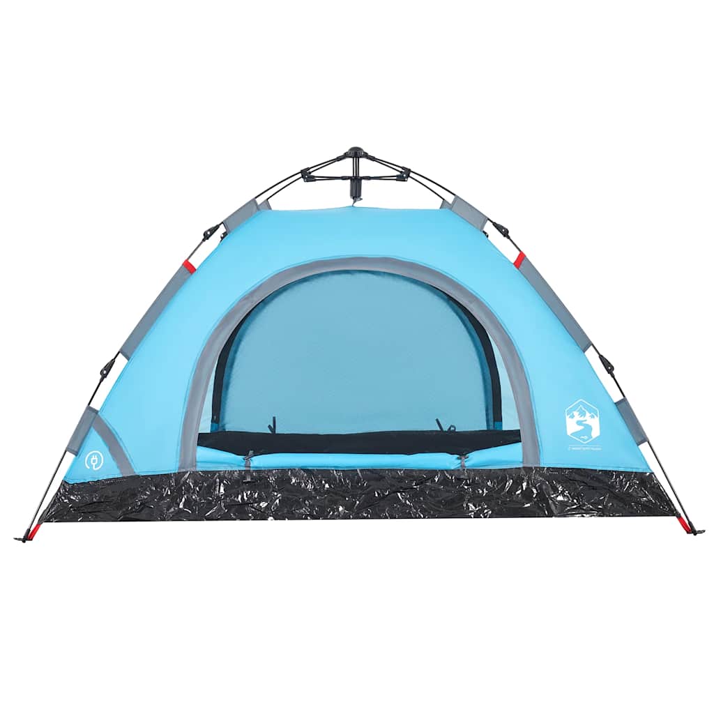 Tenda de campismo para 4 pessoas libertação rápida azul