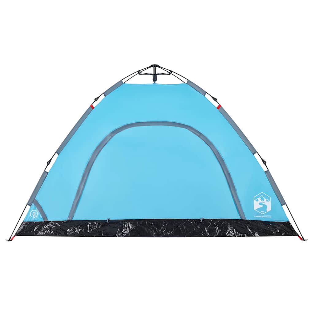 Tenda de campismo para 4 pessoas libertação rápida azul
