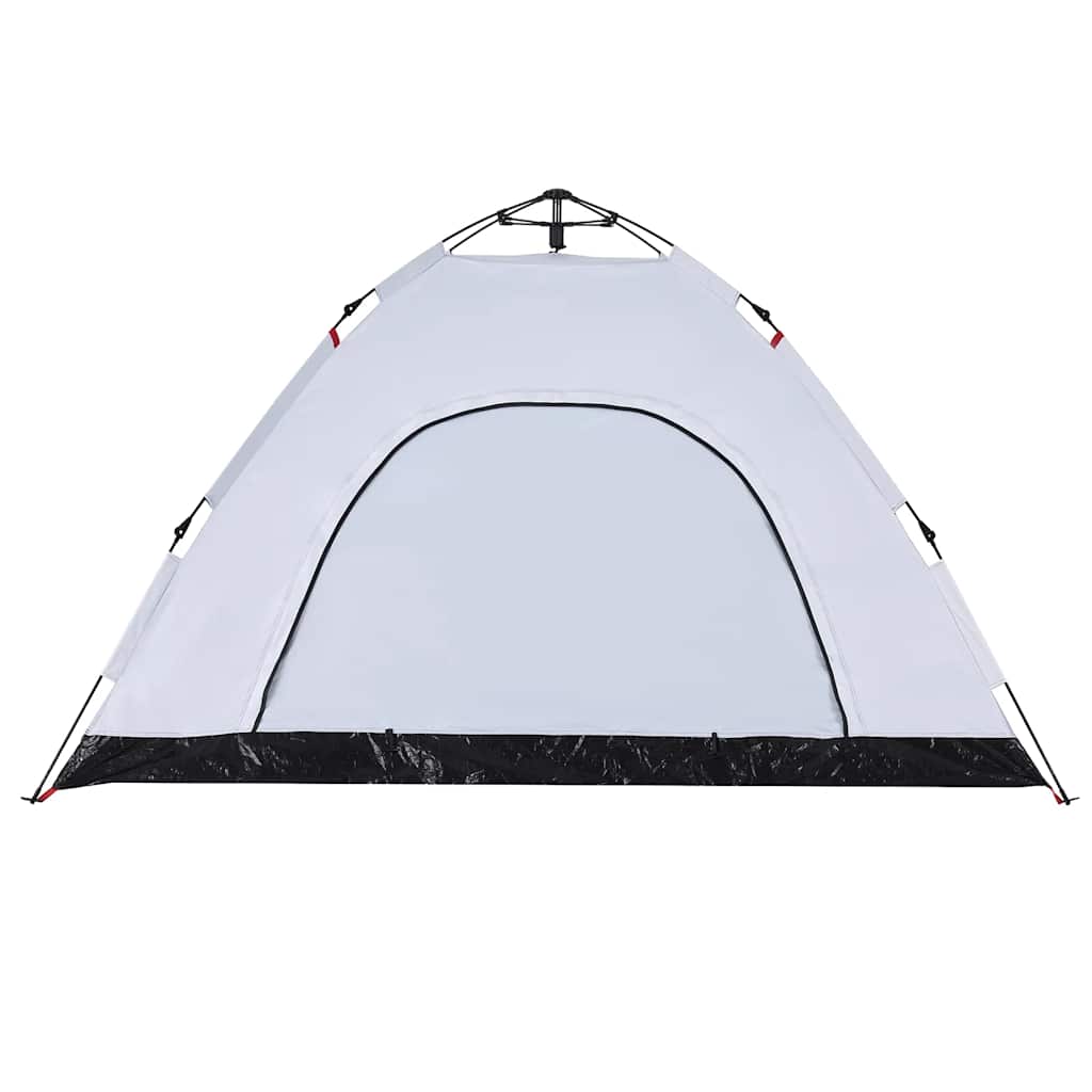 Tenda de campismo p/ 4 pessoas opaca libertação rápida branco