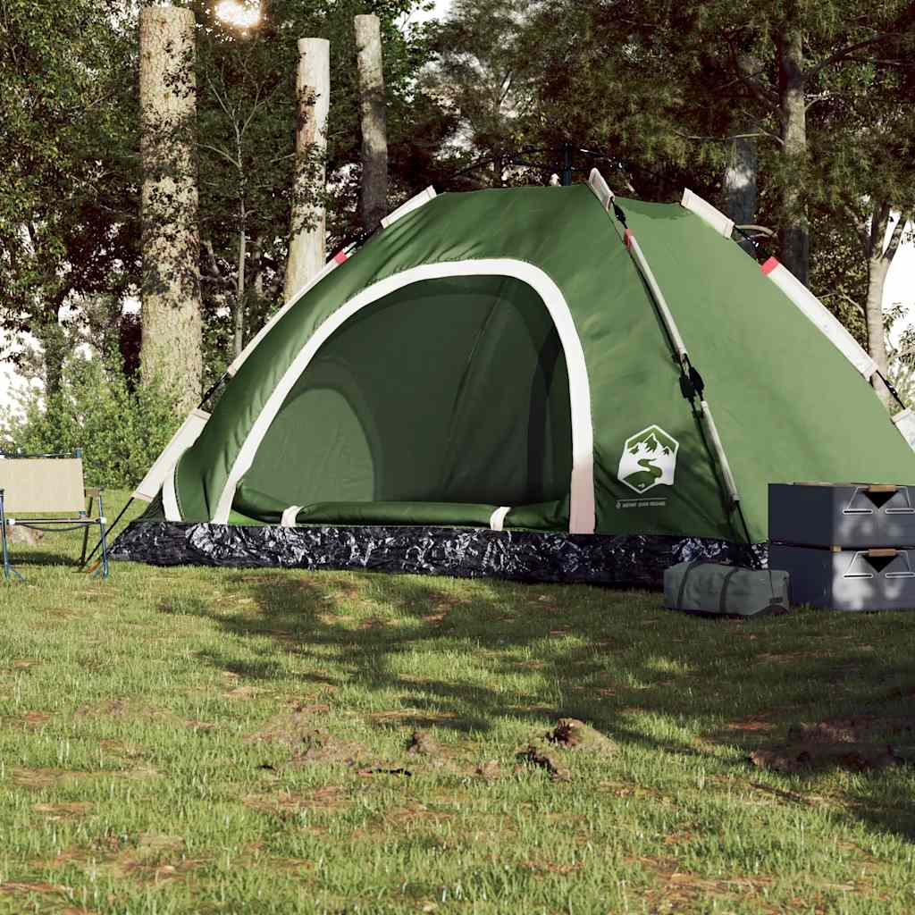 Tenda de campismo para 5 pessoas libertação rápida verde