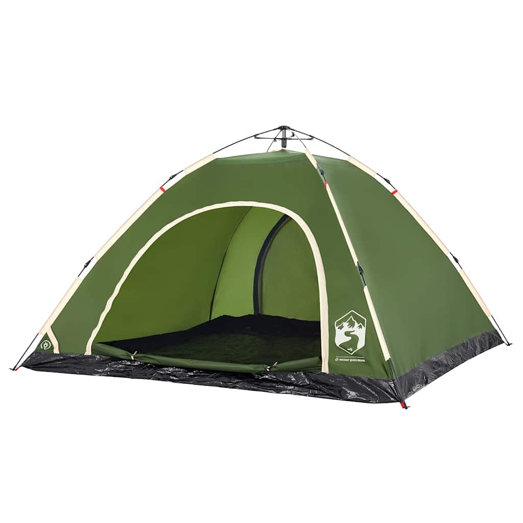 Tenda de campismo para 5 pessoas libertação rápida verde