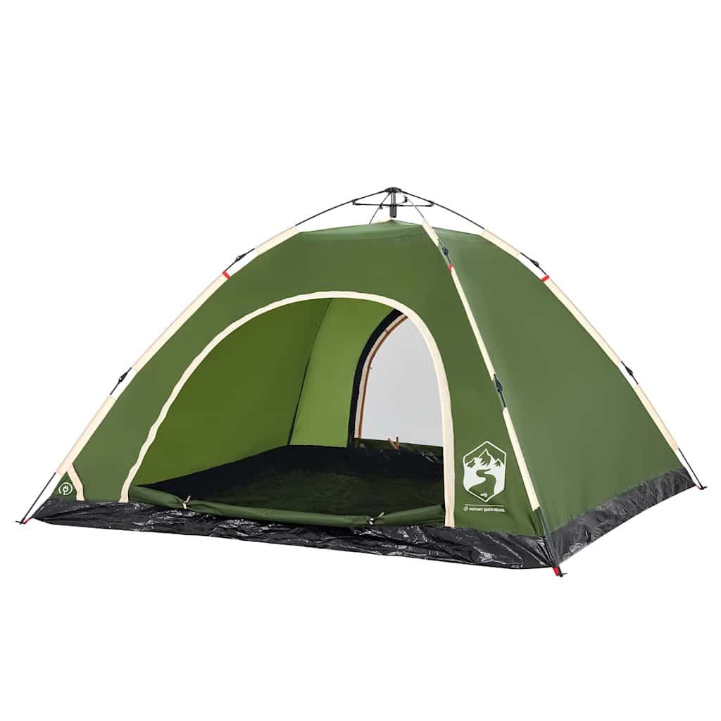 Tenda de campismo para 5 pessoas libertação rápida verde