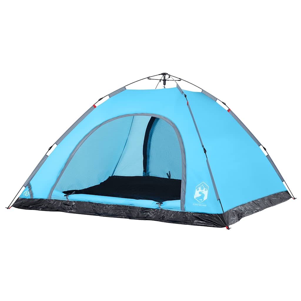 Tenda de campismo para 5 pessoas libertação rápida azul