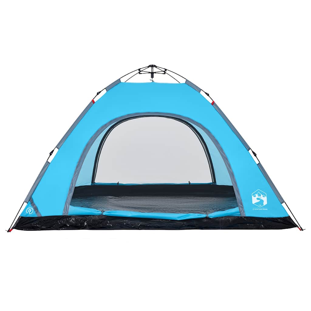 Tenda de campismo para 5 pessoas libertação rápida azul