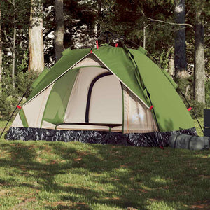Tenda de campismo cúpula para 2 pessoas libertação rápida verde