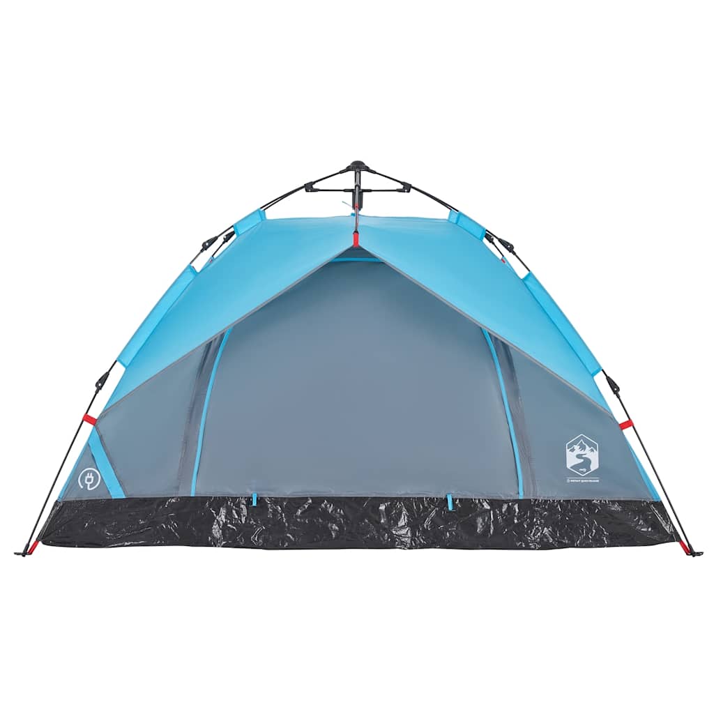 Tenda de campismo cúpula para 2 pessoas libertação rápida azul