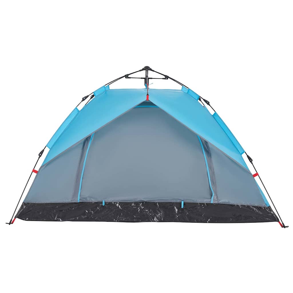 Tenda de campismo cúpula para 2 pessoas libertação rápida azul