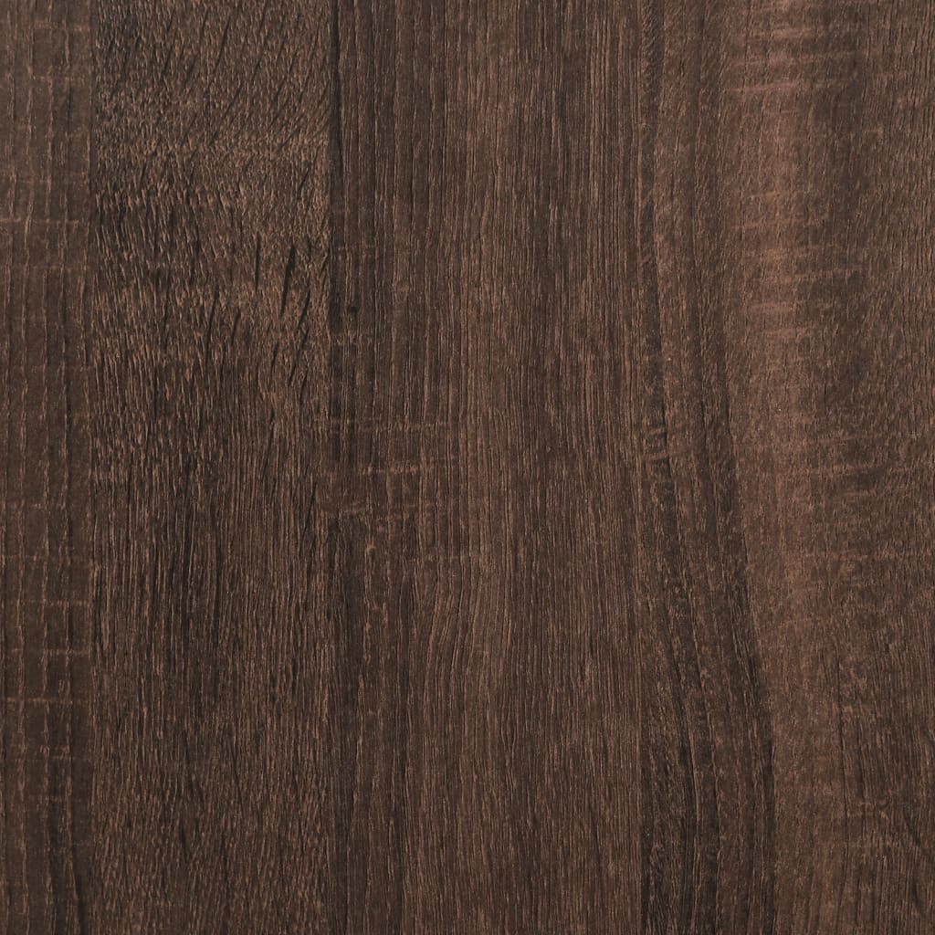 Toucador com espelho 100x45x76 cm cor carvalho castanho
