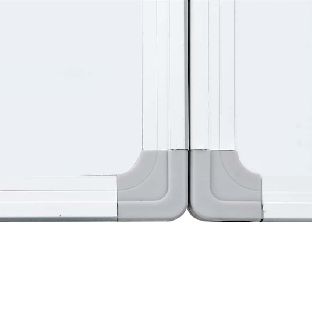 Quadro branco magnético dobrável 120x80x1,7 cm alumínio