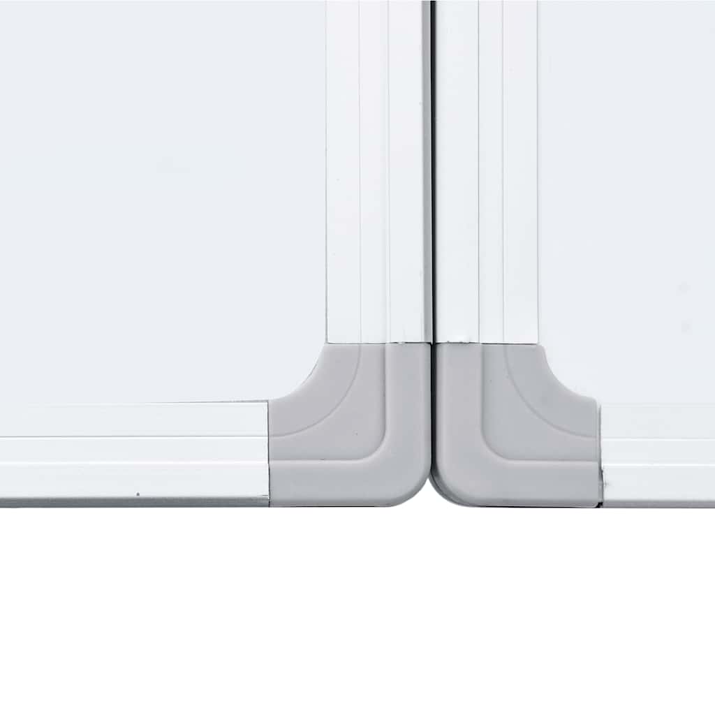 Quadro branco magnético dobrável 180x100x1,7 cm alumínio