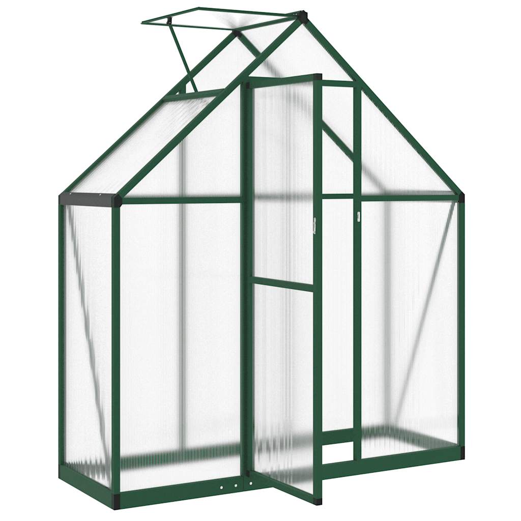 Estufa com estrutura de base 169x58x195 cm alumínio verde