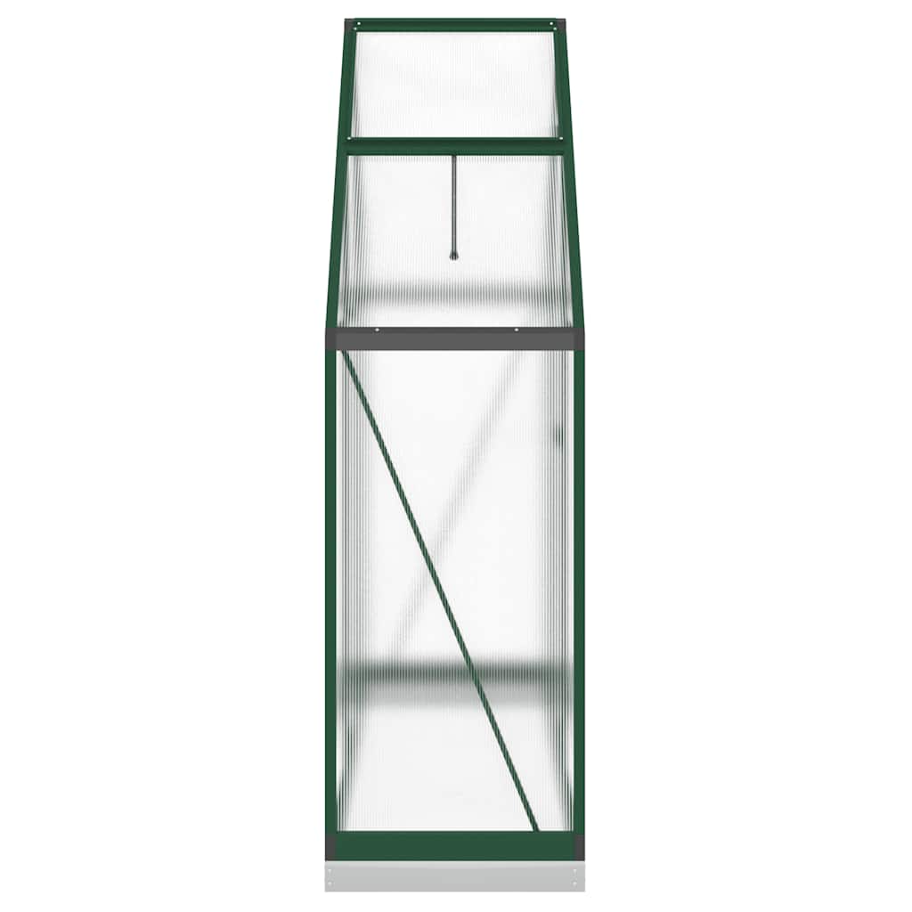 Estufa com estrutura de base 169x58x202 cm alumínio verde