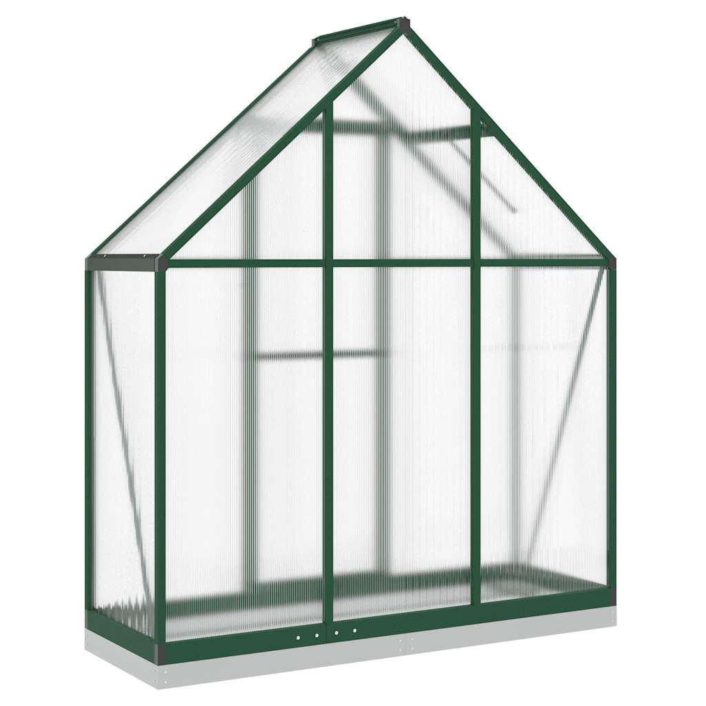 Estufa com estrutura de base 169x58x202 cm alumínio verde
