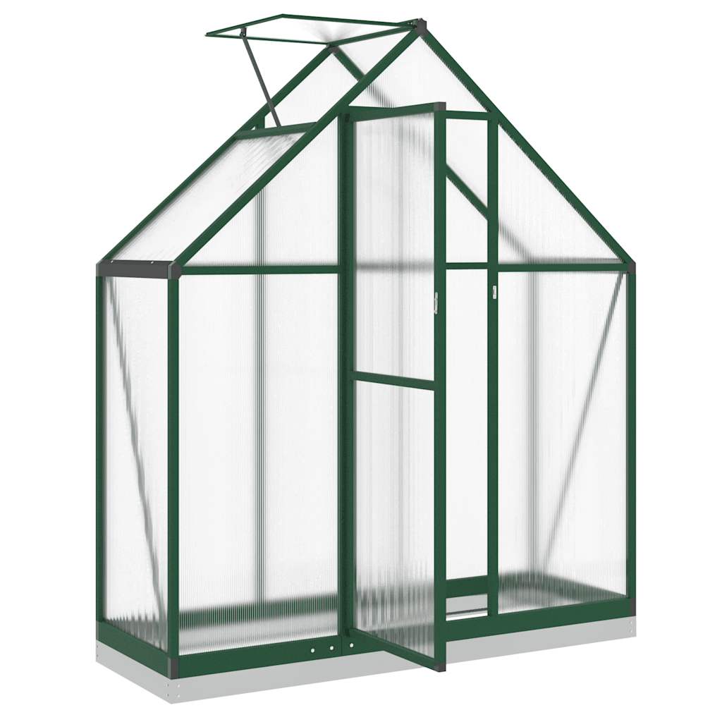 Estufa com estrutura de base 169x58x202 cm alumínio verde
