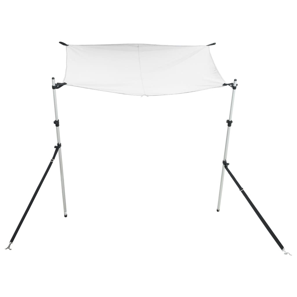 Conjunto extensão de toldo em T 170x170x(113-182,5) cm branco