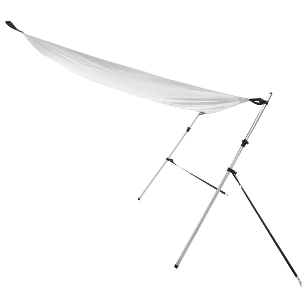 Conjunto extensão de toldo em T 170x170x(113-182,5) cm branco