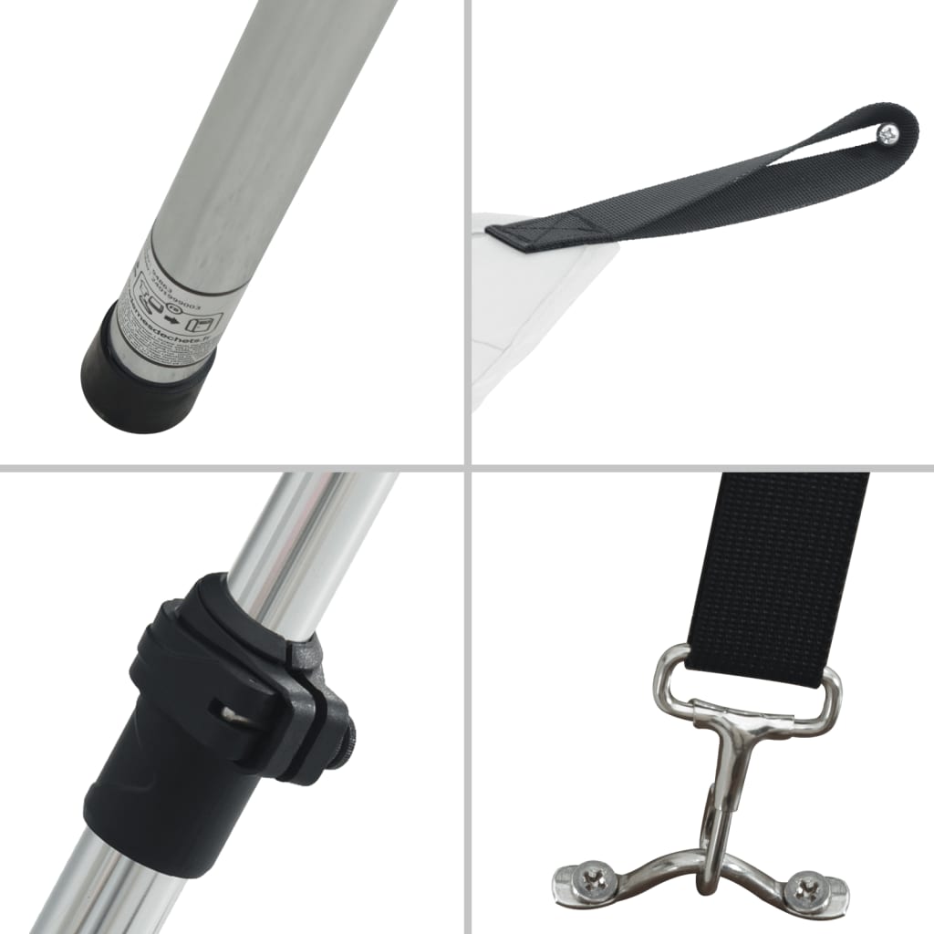 Conj. extensão de toldo em T 174x205x (115-194) cm branco