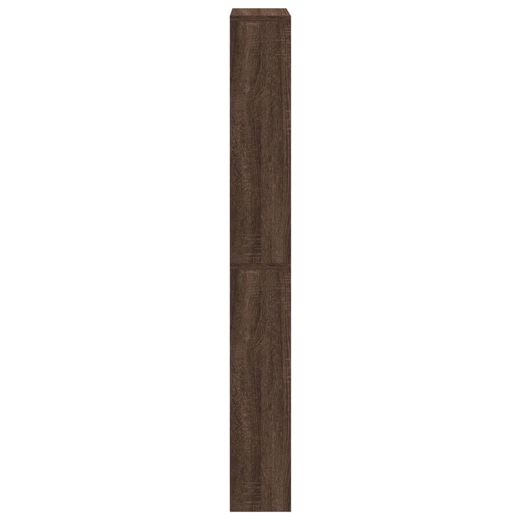 Sapateira c/ espelho 4 divisórias 63x17x134cm carvalho castanho