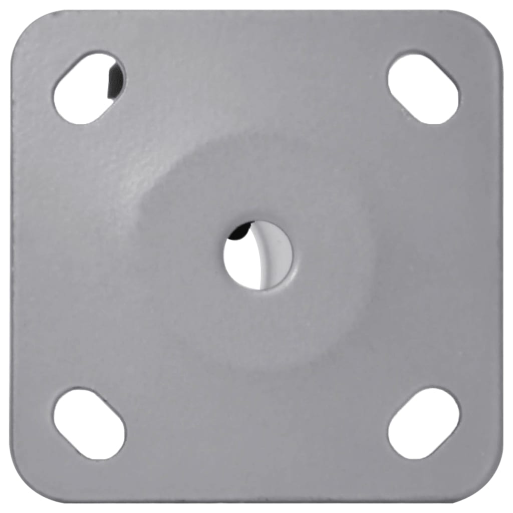 Base de guarda-sol para poste de Ø32/34/38 mm aço prateado