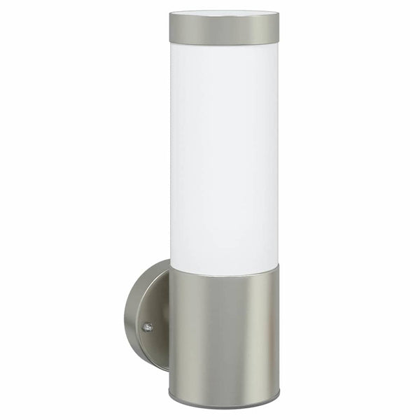 Candeeiro de parede exterior Prateado 12 x 7.5 x 27 cm
