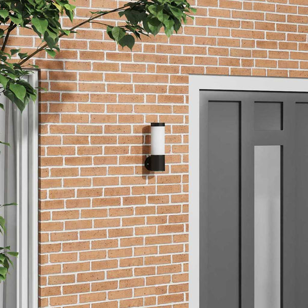 Candeeiro de parede exterior Preto 12 x 7.5 x 27 cm