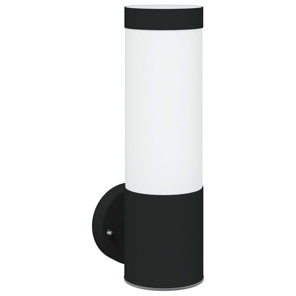 Candeeiro de parede exterior Preto 12 x 7.5 x 27 cm