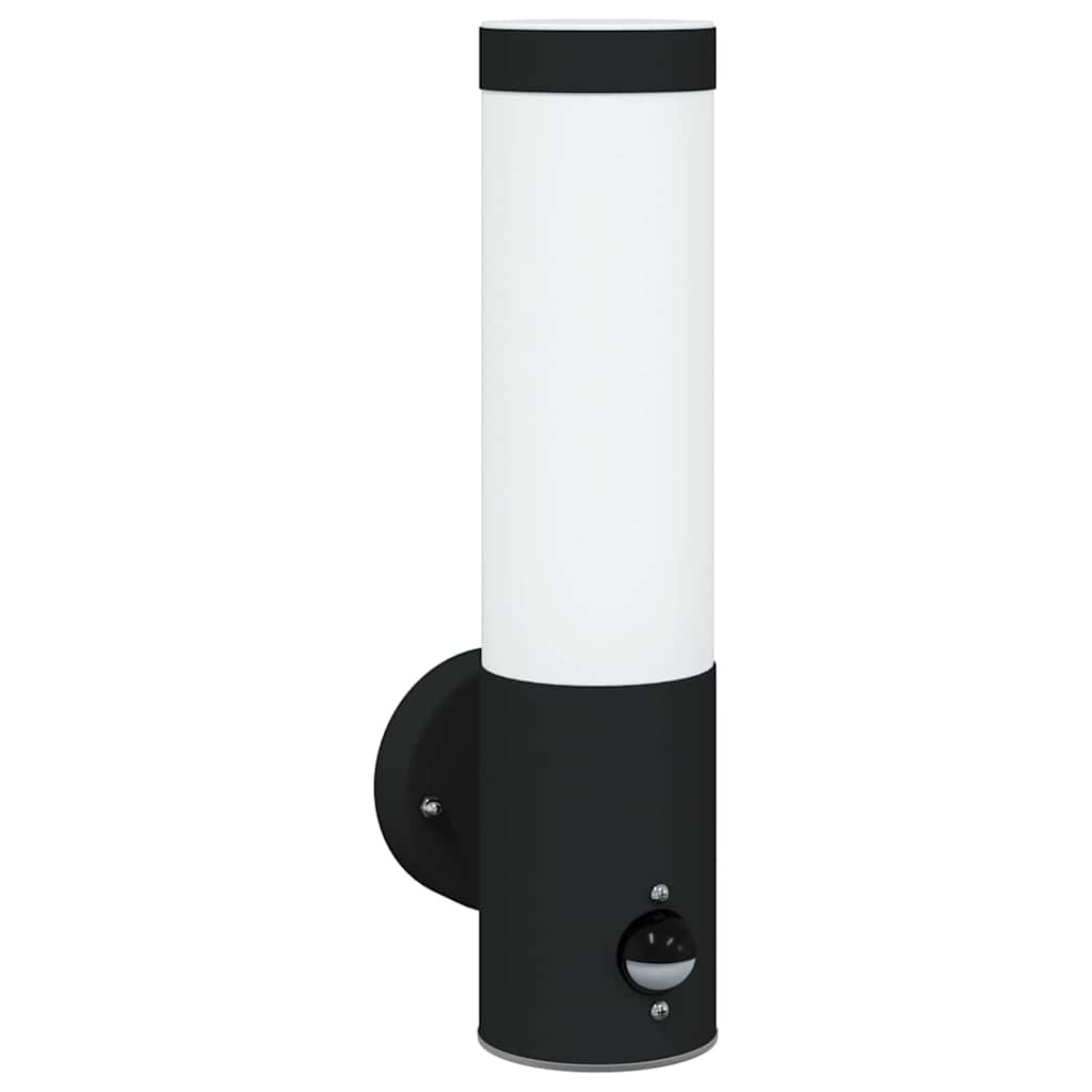 Candeeiro de parede exterior Preto 12 x 7.5 x 29 cm