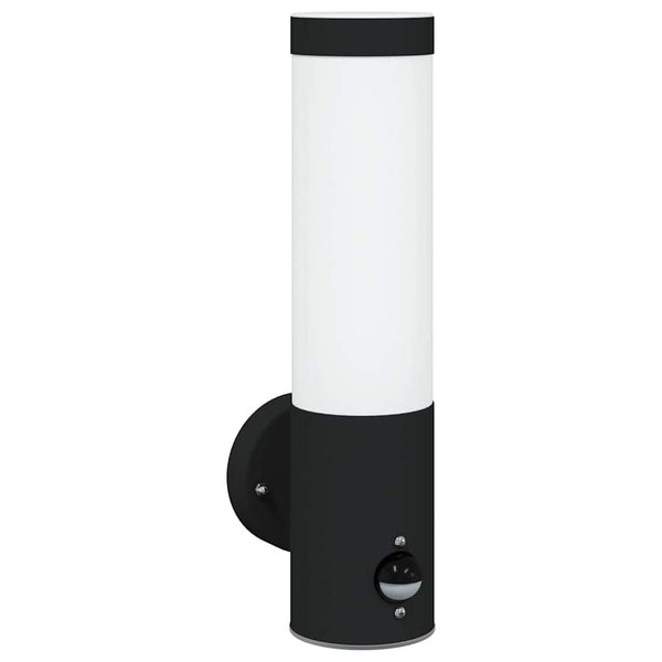 Candeeiro de parede exterior Preto 12 x 7.5 x 29 cm