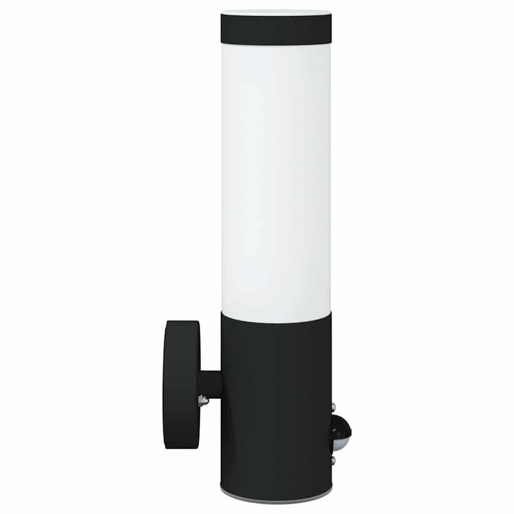 Candeeiro de parede exterior Preto 12 x 7.5 x 29 cm