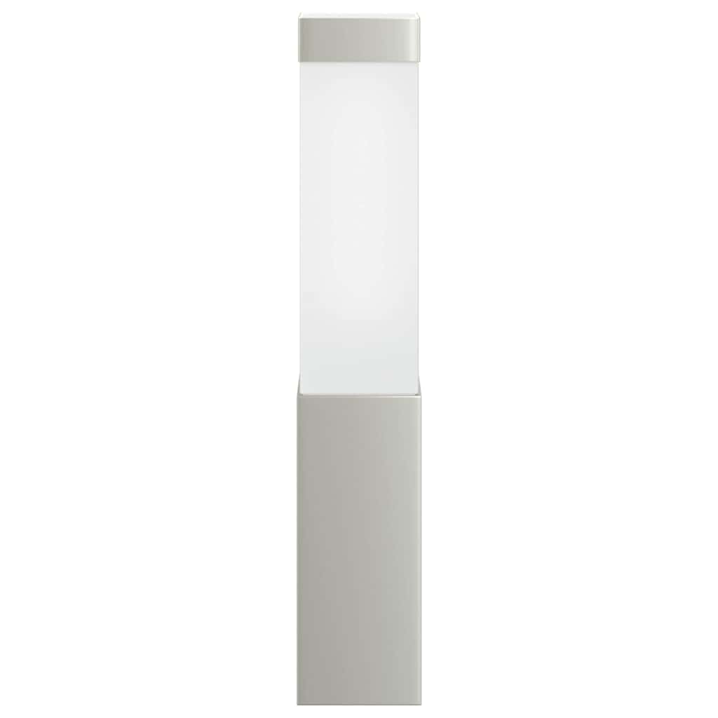 Candeeiro de parede exterior Prateado 10.5 x 6 x 35 cm