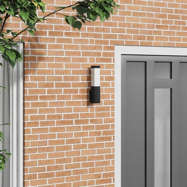 Candeeiro de parede exterior Preto 10.5 x 6 x 35 cm