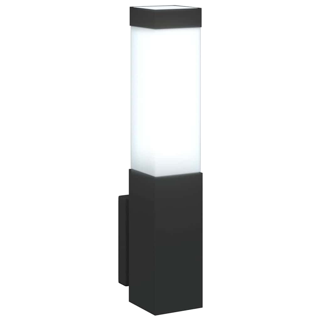 Candeeiro de parede exterior Preto 10.5 x 6 x 35 cm