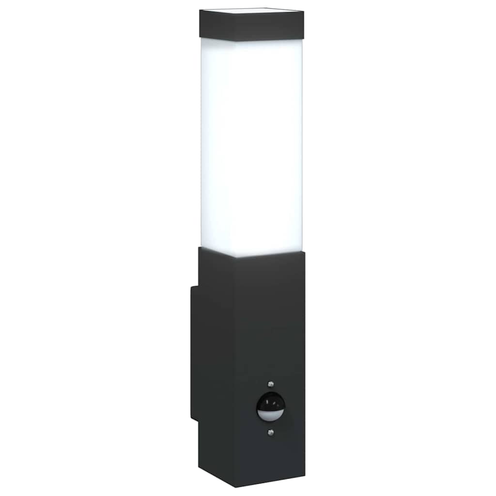 Candeeiro de parede exterior Preto 10.5 x 6 x 35 cm