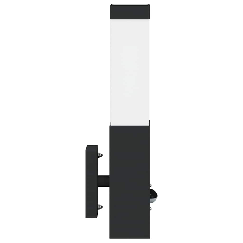 Candeeiro de parede exterior Preto 10.5 x 6 x 35 cm