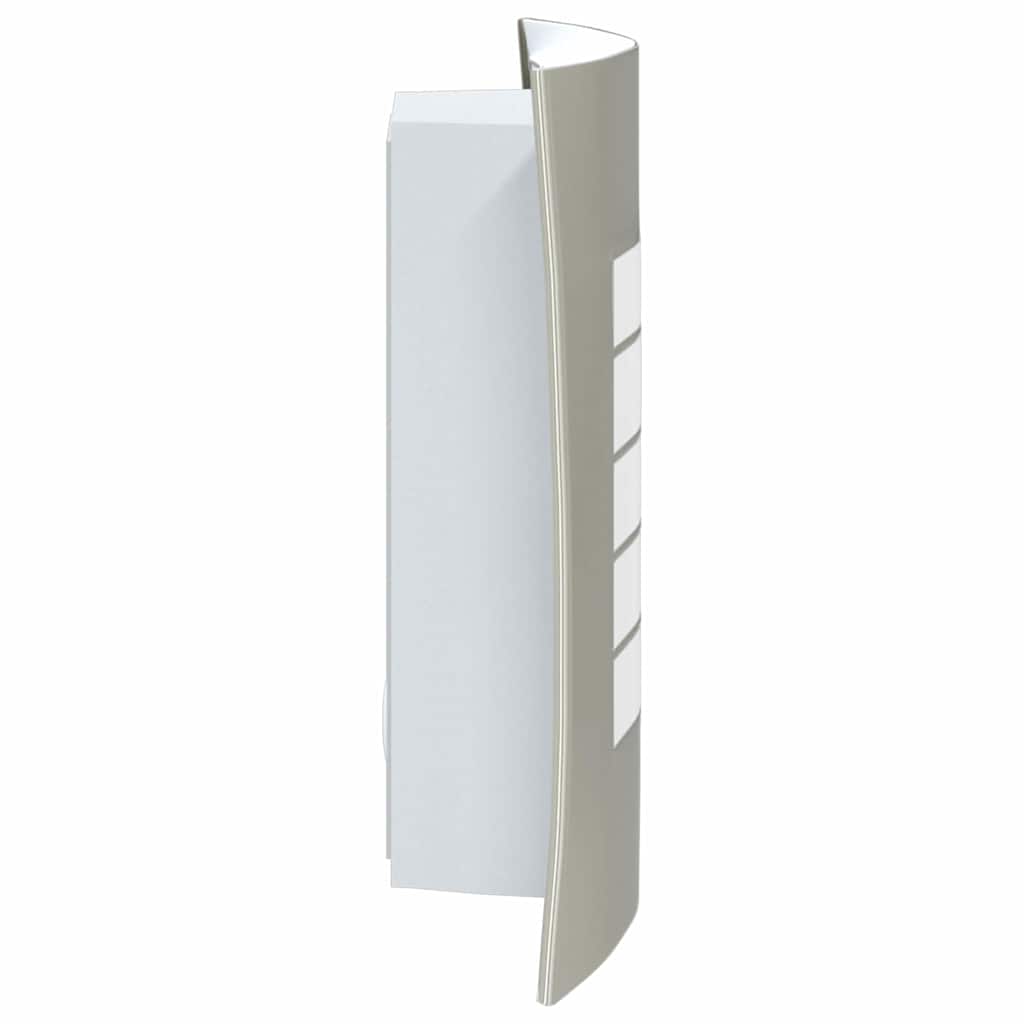 Candeeiro de parede exterior 2 pcs Prateado 23,5 x 10,5 x 26 cm