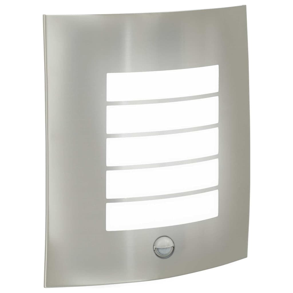 Candeeiro de parede exterior 2 pcs Prateado 23,5 x 10,5 x 26 cm