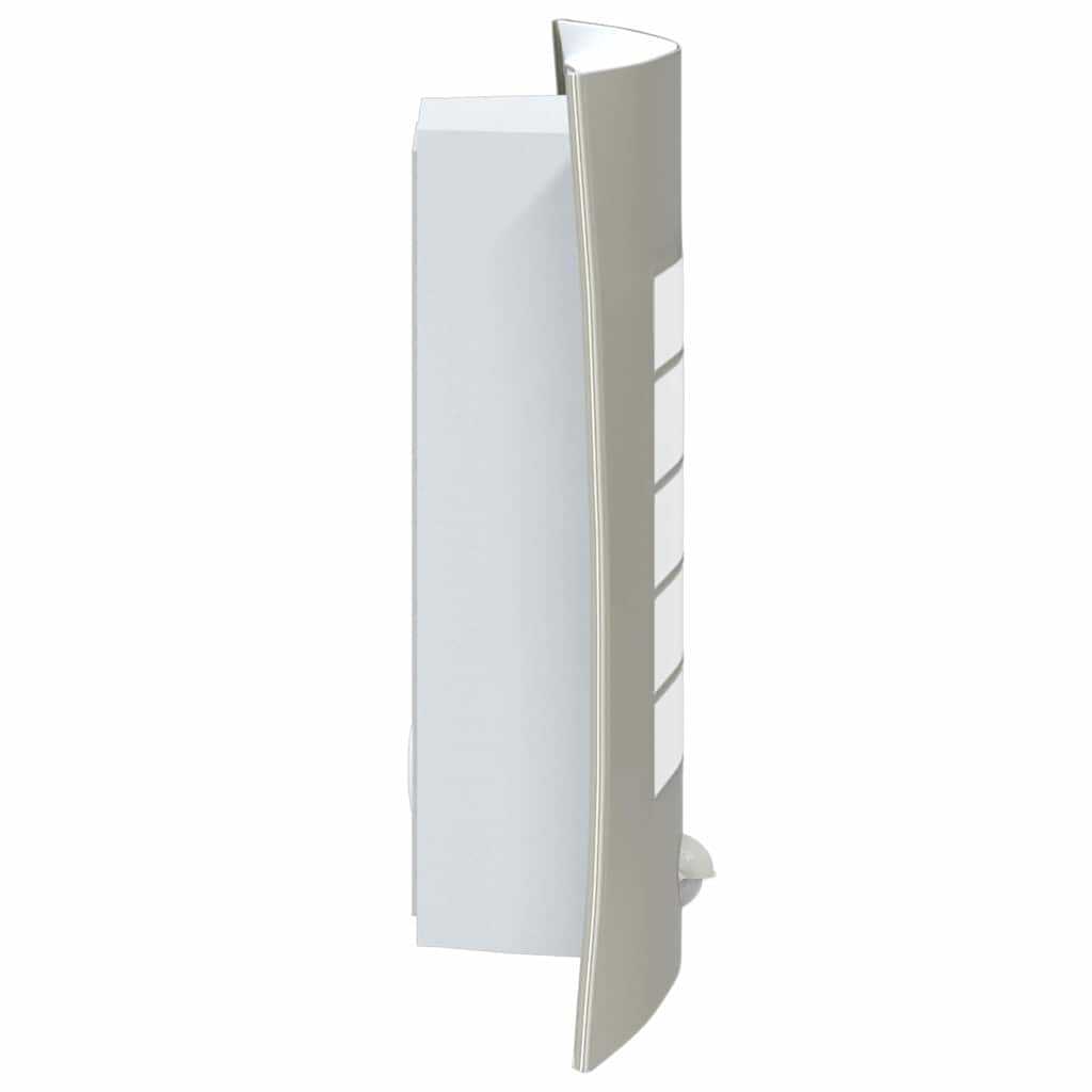 Candeeiro de parede exterior 2 pcs Prateado 23,5 x 10,5 x 26 cm