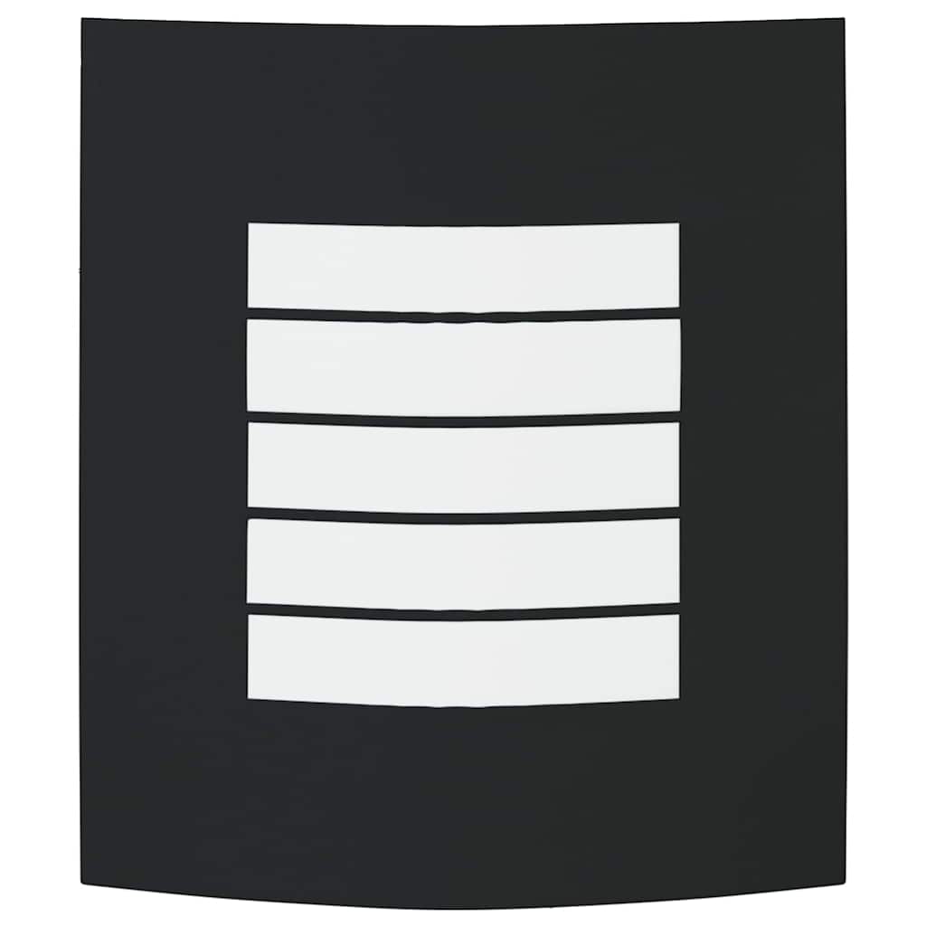 Candeeiro de parede exterior 2 pcs Preto 23,5 x 10,5 x 26 cm