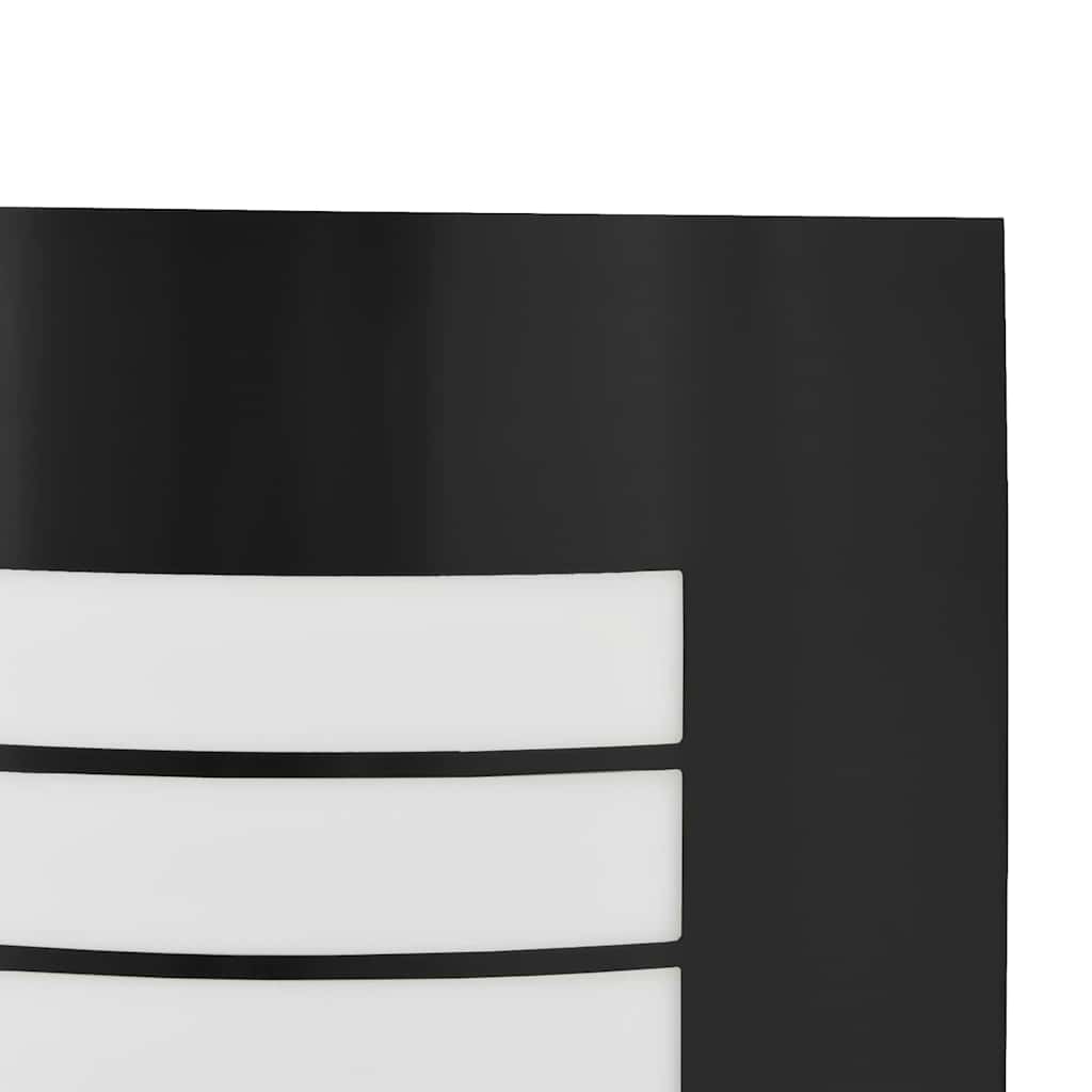 Candeeiro de parede exterior 2 pcs Preto 23,5 x 10,5 x 26 cm